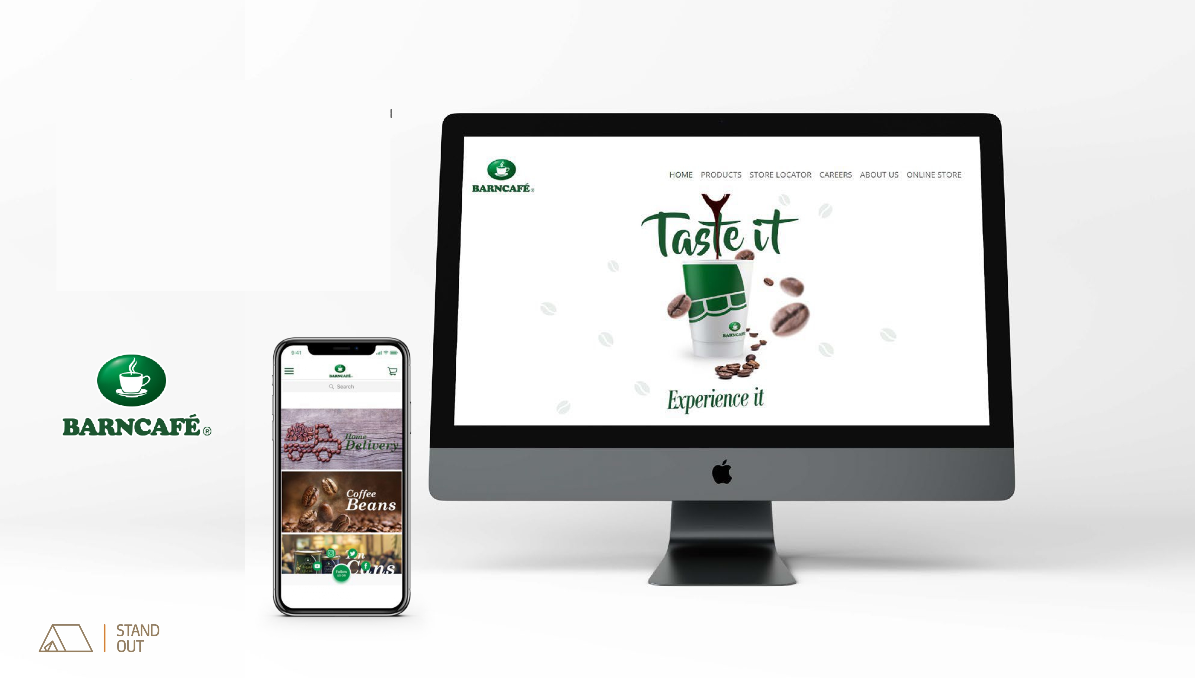 Barn Café — Official Website & E-commerce App portfolio project visual