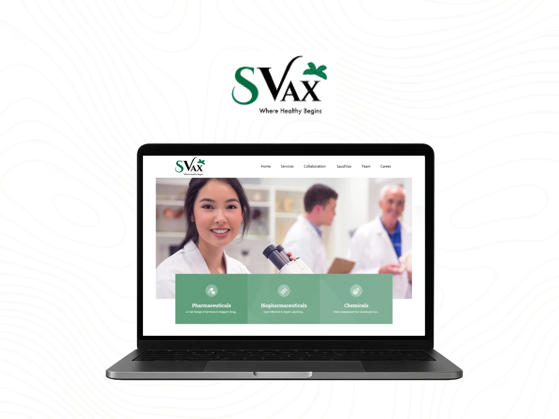موقع SVAX على WordPress للتصنيع الحيوي والمستحضرات الحيوية في السعودية